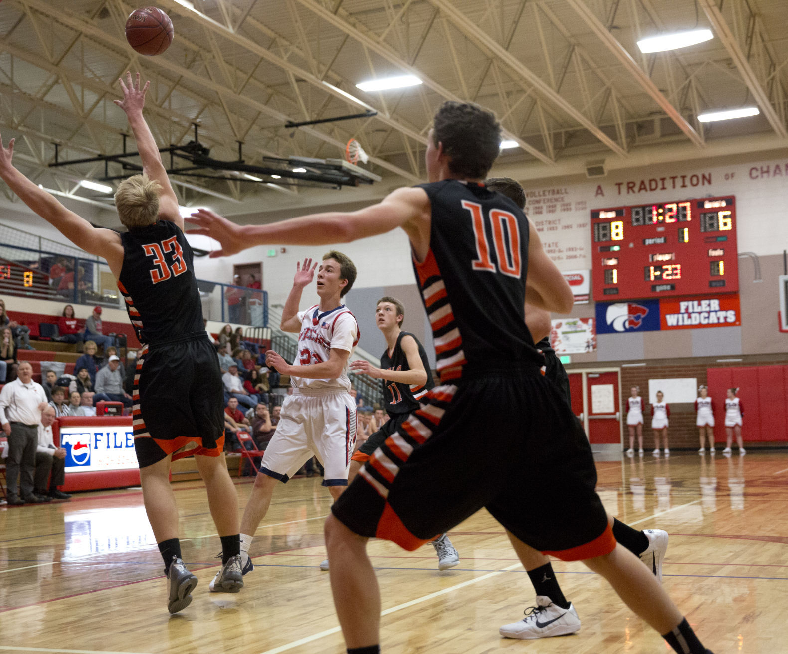 Filer vs. Declo basketball